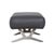 Monroe Ottoman in Grey Leather from Koinor For Sale - Image 6 of 8