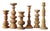 Scandinavian Wooden Candleholders, Set of 6 For Sale