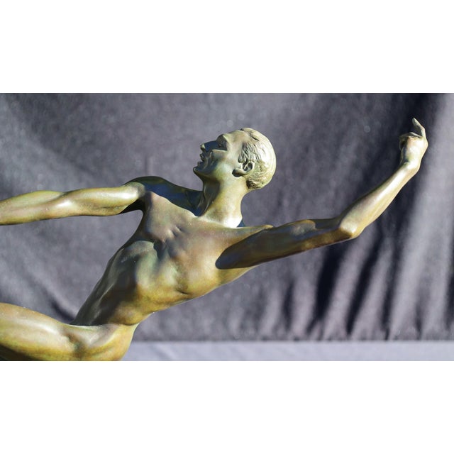 Gorham 1920s Harriet Whitney Frishmuth, Bronze Sculpture of Dancing Couple, Signed, "The Dancers" For Sale - Image 4 of 8