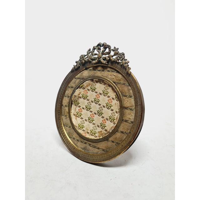 Bronze and Glass Rococo Frame, France, 1890s For Sale - Image 4 of 10
