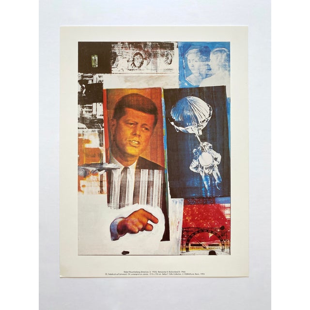 Paper Robert Rauschenberg Vintage 1993 Pop Art Offset Lithograph Print " Retroactive " 1964 For Sale - Image 7 of 12