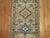 Rustic Late 20th Century Narrow Rustic Persian Heriz Runner Ivory Brown Blue Tones For Sale - Image 3 of 6