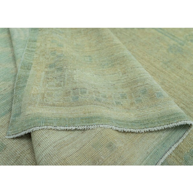 Turkish Oushak Antique Look Rug 9'4" x 12'5" #20073 For Sale In Houston - Image 6 of 7