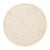 Modern Floral Designed Wool and Silk Round Rug in Beige For Sale