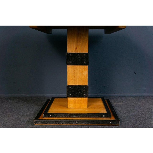 Vintage Brown Dining Table For Sale - Image 6 of 7