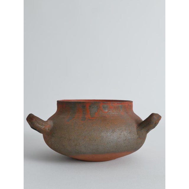 Studio Pottery Earthenware Ceramic 3-Handled Vessel For Sale - Image 14 of 18