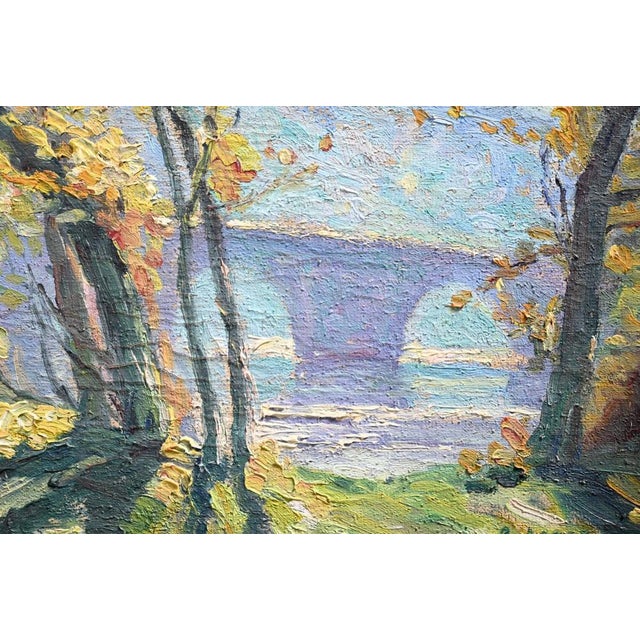 Rustic Landscape, Late 1800s, Oil on Canvas, Framed For Sale - Image 6 of 17