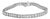 IGI Certified 14K White Gold 10.0 Cttw Emerald Cut Lab Grown Diamond Tennis Bracelet For Sale