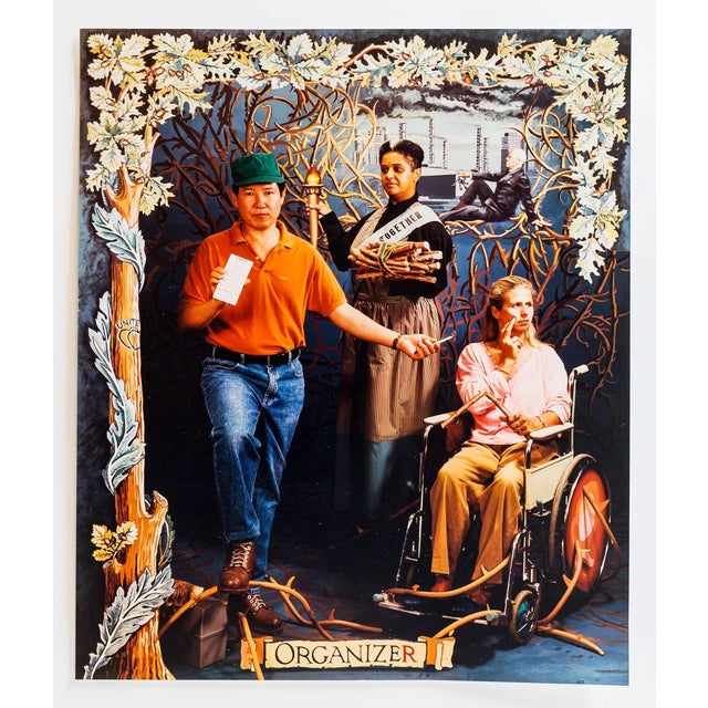 Referencing immigrants and the disabled. Social commentary conceptual artwork. Provenance: Deaccessioned from a New York...