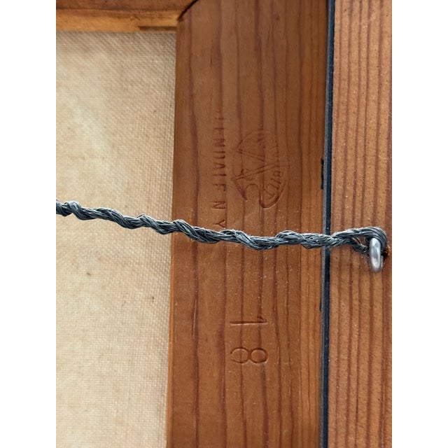 Vintage Expressionist Portrait Painting Signed Oil on Board Framed For Sale In Atlanta - Image 6 of 7