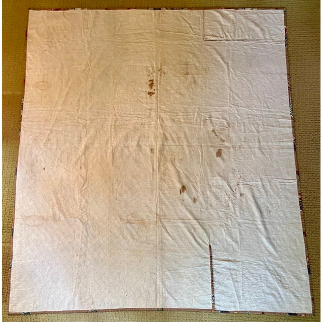 Antique Early 19th Century English Chintz Quilted Coverlet Circa 1830 For Sale - Image 9 of 10