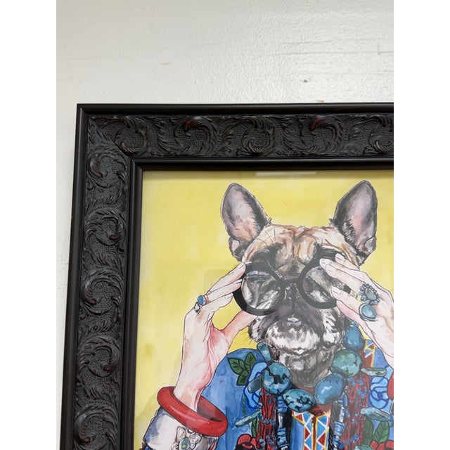 2020s Ivy McConnell Pop Art Giclee Print "Iris Apfel as a Dog", Framed For Sale - Image 5 of 12