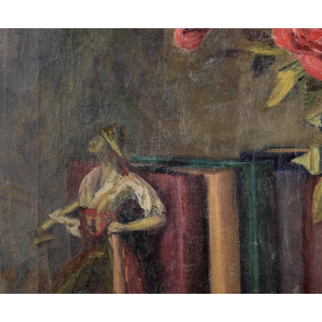 1930s The Pirates of Penzance - Roses and Books - Still Life by Willie Kay Fall For Sale - Image 5 of 6