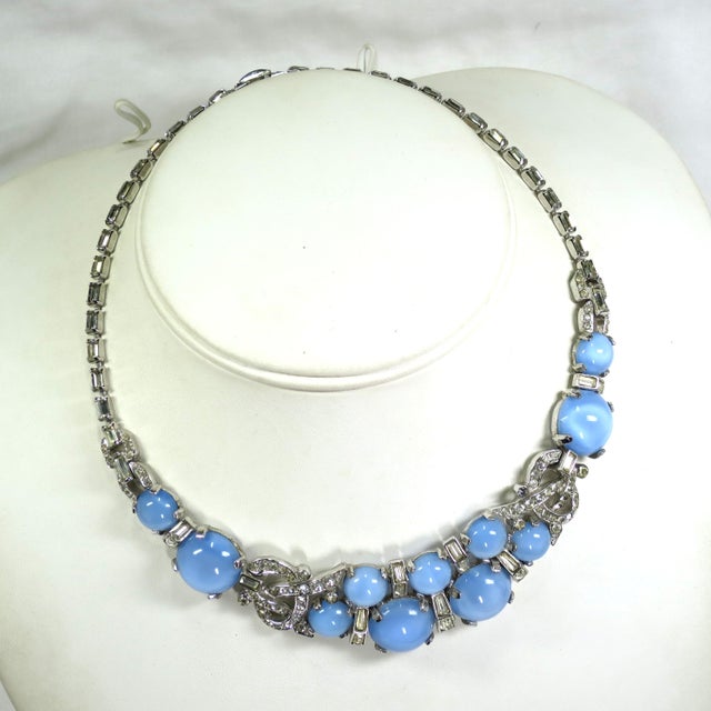 Vintage Designer Boucher Art Deco Grand Parure 1940s, Set of 5 For Sale In Orlando - Image 6 of 12