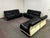 Mid-Century Modern Circa 1970 Original Black Leather Amanta Lounge Chairs by Mario Bellini for C&b Italia For Sale - Image 3 of 18