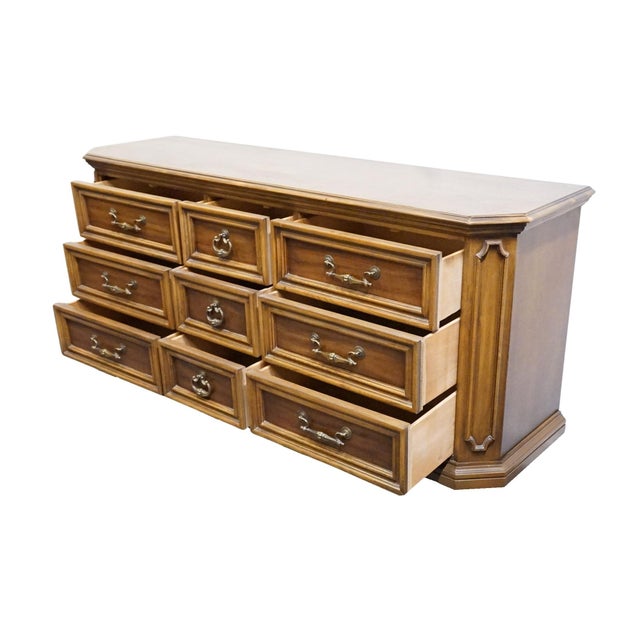 Hooker Furniture Solid Cherry Italian Neoclassical Tuscan Style 68" Triple Dresser 31-860-600 For Sale In Kansas City - Image 6 of 12