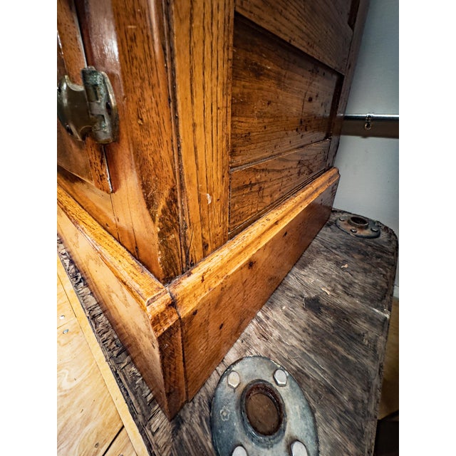 Antique Oak Ice Box For Sale - Image 11 of 17