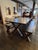 Stone Gray Vermont Grey Washed Solid Pine Trestle Table With 2 Benches Contemporary - Set of 3 For Sale - Image 8 of 10