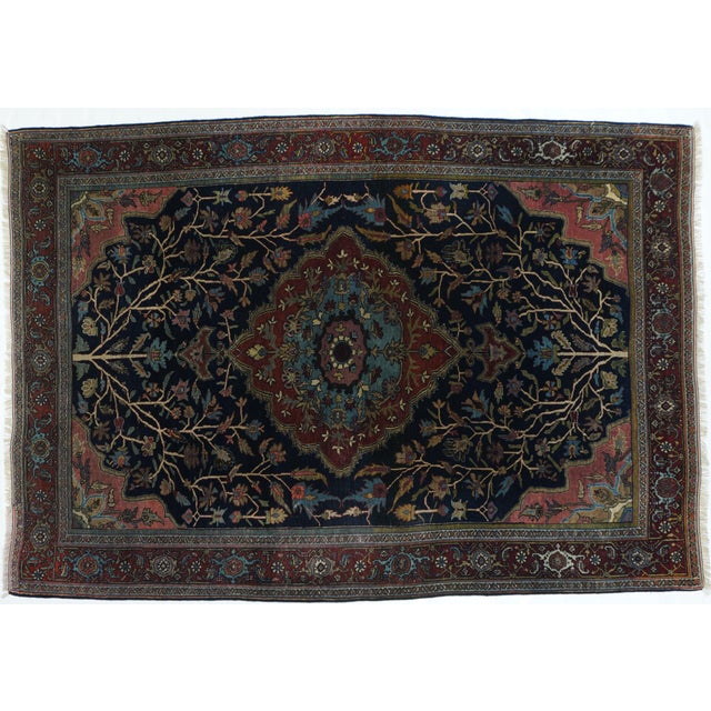 Antique Bidjar Halvaie Rug 5'2'' X 7'0'' For Sale In New York - Image 6 of 6