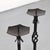 Set of two brutalist candlesticks from the 1970s, crafted from twisted iron in a style typical of the period. Beautiful as...