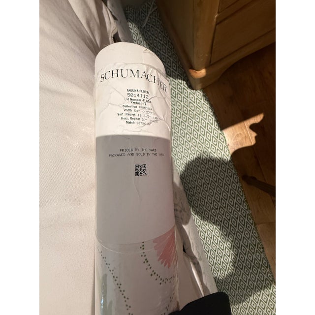 Blush Schumacher 5014112 Anjuna Floral Blush Wallpaper For Sale - Image 8 of 8