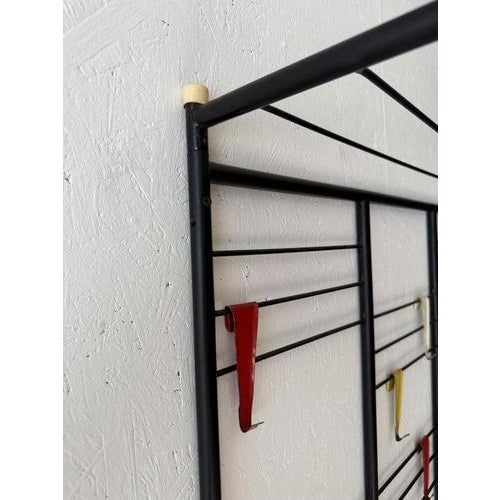 Metal Pilastro Scale Coat Rack by Tjerk Reijenga, 1950s For Sale - Image 7 of 12