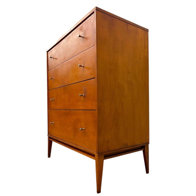 Paul McCobb 1970s Paul McCobb Planner Group Tall Chest for Winchendon Furniture - Mid-Century Modern Dresser For Sale - Image 4 of 9