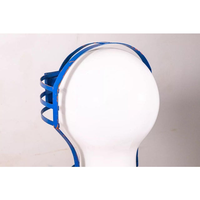 A pair of x-base post modern pop art light bulb table lamps. These super cool, playful table lamps feature oversized light...