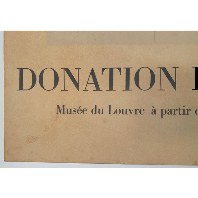 Georges Braque Donation Braque, Musee du Louvre, a partir du 26 mai 1965 Poster, Gallery Poster, 1965 For Sale - Image 4 of 5
