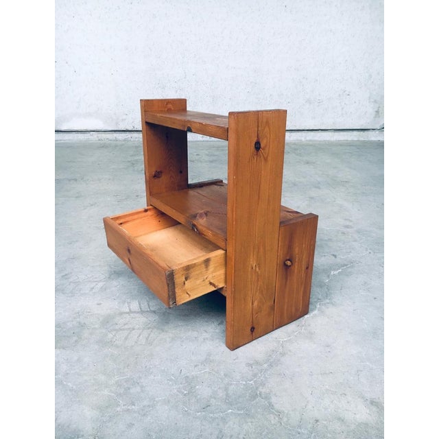 Mid-Century Scandinavian Pine Bedside Tables, Sweden, 1960s, Set of 2 For Sale - Image 10 of 18