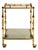 Hollywood Regency Brass Bar Cart on Wheels, France, 1960 Gold For Sale