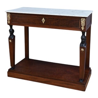 Empire Retour d’Égypte Console in Mahogany, Early 19th Century For Sale