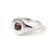 Garnet Signet Gemstone Ring, 925 Silver Unisex Handmade Ring Us 7 For Sale - Image 4 of 5