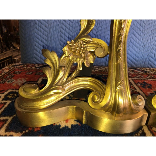 Vintage Early 20th Century French Chenets - a Pair For Sale In Los Angeles - Image 6 of 9