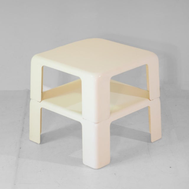 Vintage Space Age Side Tables by Mario Bellini for C&B Italia, 1960s, Set of 2 For Sale - Image 11 of 11