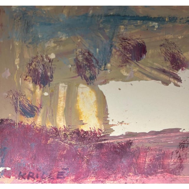 Jean Krille, Landscape 129, Oil on Canvas, 1988 For Sale - Image 6 of 10