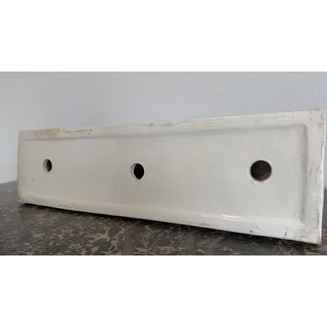 Art Deco Sculpture of Woman with a Doe in Crackle-Glazed Ceramic by Charles Lemanceau, 1930s For Sale - Image 6 of 7