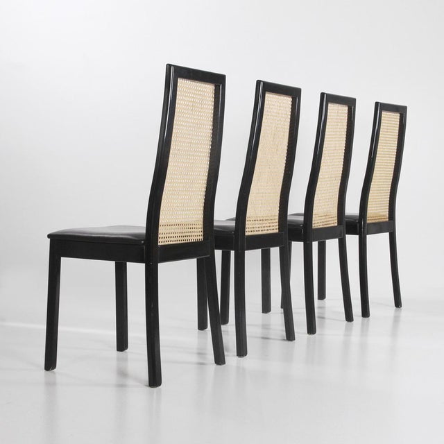 Tito Agnoli Mod. 840 Chairs by Tito Agnoli for Montina, 1970s, Set of 4 For Sale - Image 4 of 13