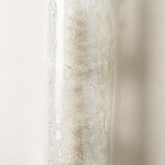 Ice Glass Wall Light Fixture from Hillebrand, Germany, 1960s For Sale - Image 16 of 18