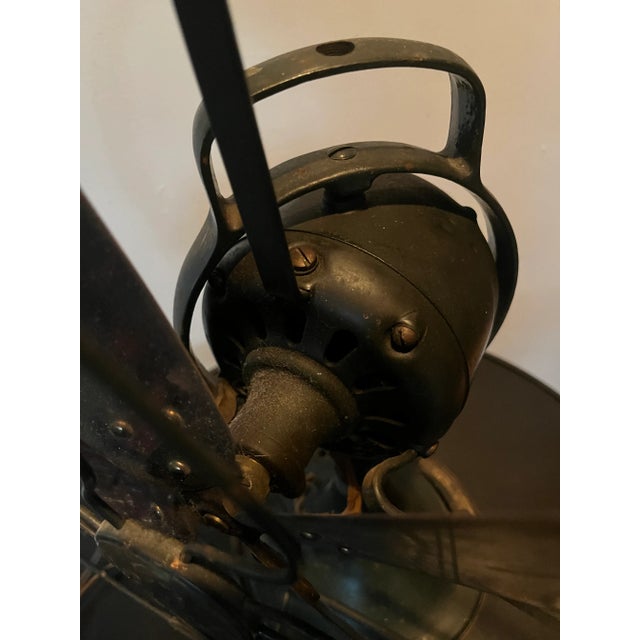 Vintage Antique Ge 3 Speed Industrial Table Fan For Sale - Image 10 of 12