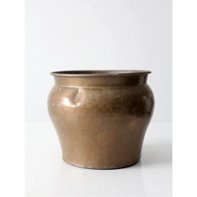 Antique Hammered Copper Pot For Sale - Image 6 of 9