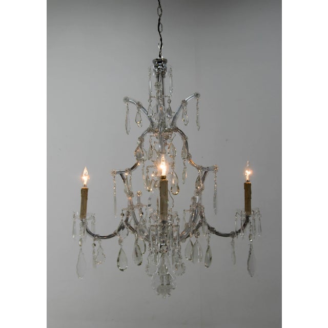 Baroque Maria Theresa Crystal Chandelier, Austria, 1900s For Sale - Image 3 of 13