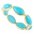 Marquise Cut Turquoise Eternity Band Size 7 For Sale