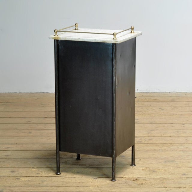 Iron Bedside Table, 1920s For Sale - Image 10 of 11