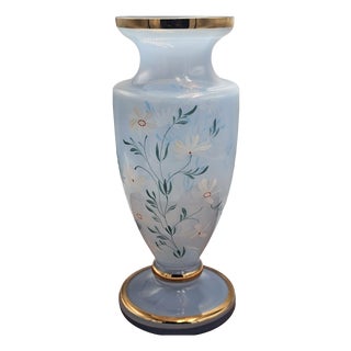 Blue Vase from Bohemia, 1950s-1960s For Sale