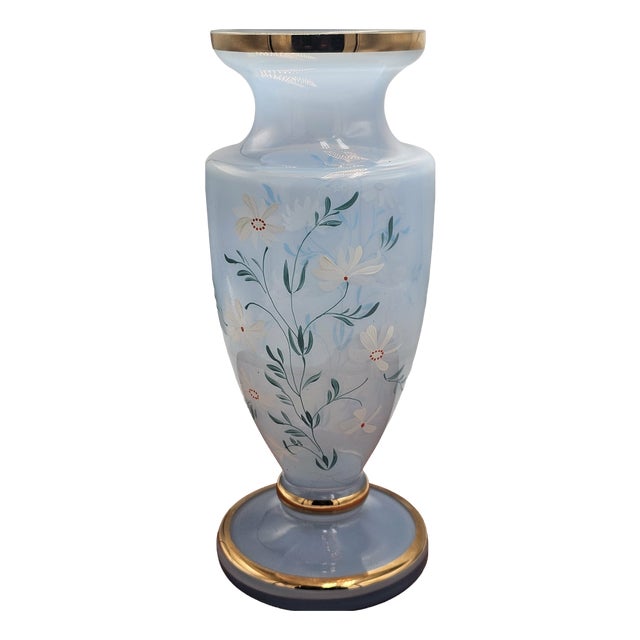 Blue Vase from Bohemia, 1950s-1960s For Sale