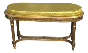 French Gilt Duet Stool, 1880s