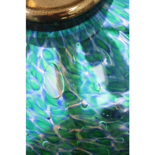 Metal Large Mushroom Table Lamp in Murano Glass from Leucos, Italy, 1960s For Sale - Image 7 of 8