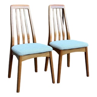 1990s Mid Century Modern Danish Teak Dining Chairs For Sale