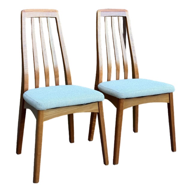 1990s Mid Century Modern Danish Teak Dining Chairs For Sale